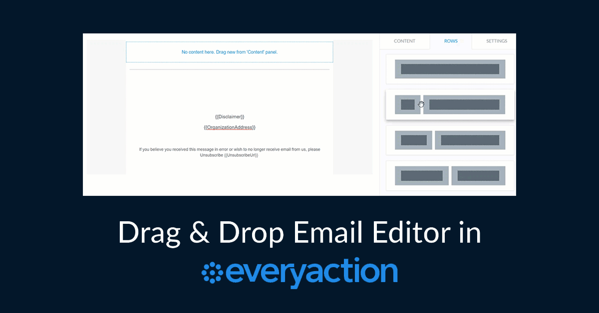 Drag & Drop Email Editor in EveryAction