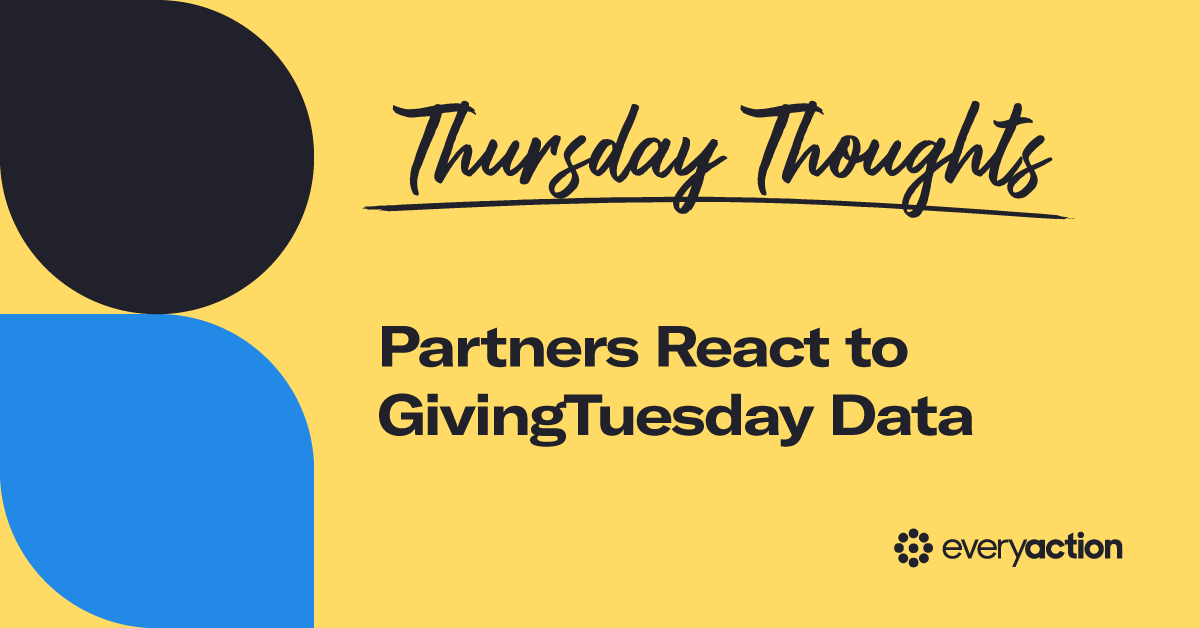 Thursday Thoughts: Partners React to GivingTuesday Data