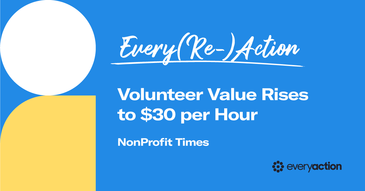 Volunteer Value Rises to 30 Dollars per Hour